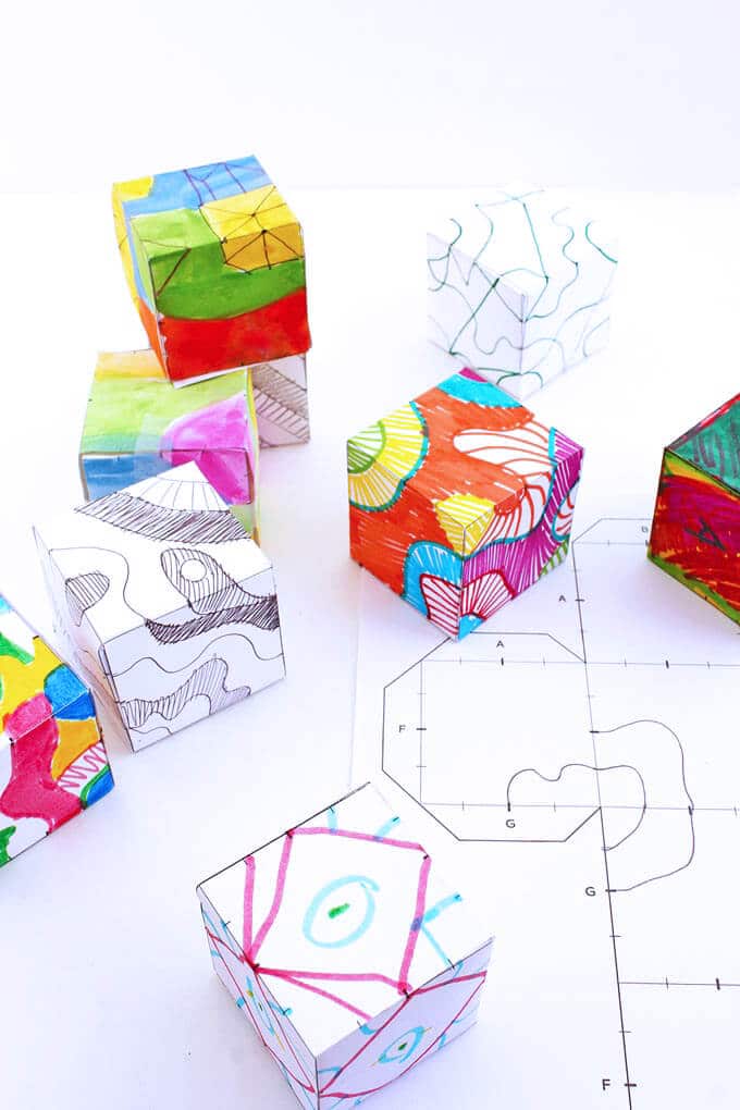 How to Draw Boxes and Cubes and How to Shade Them Step by Step