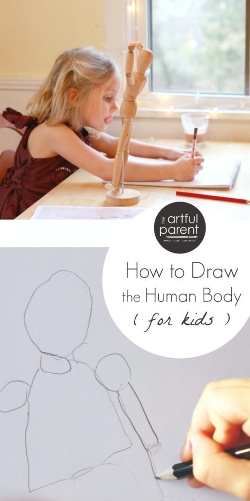 Drawing the Human Body for Kids from a Wood Mannequin 4