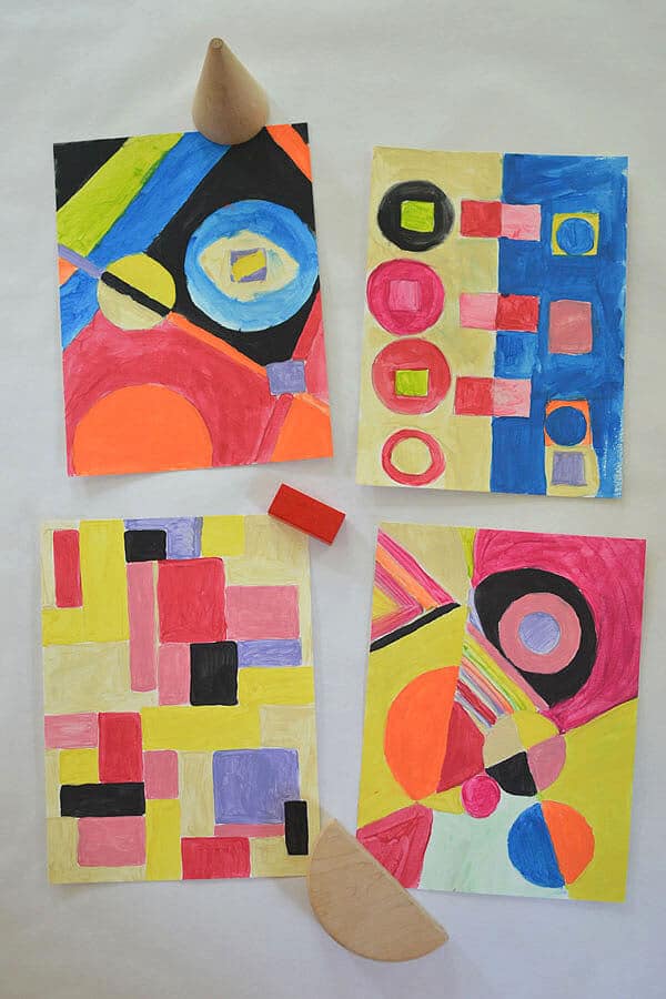Sonia Delaunay Painting with Kids