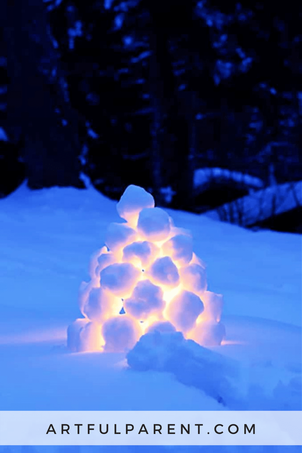 snow lanterns pinterest