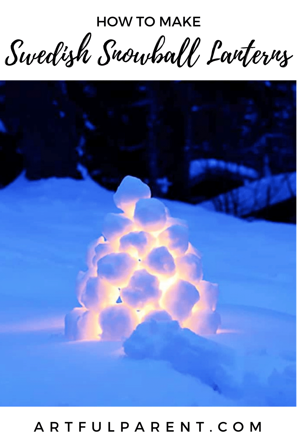 snowball lanterns pin