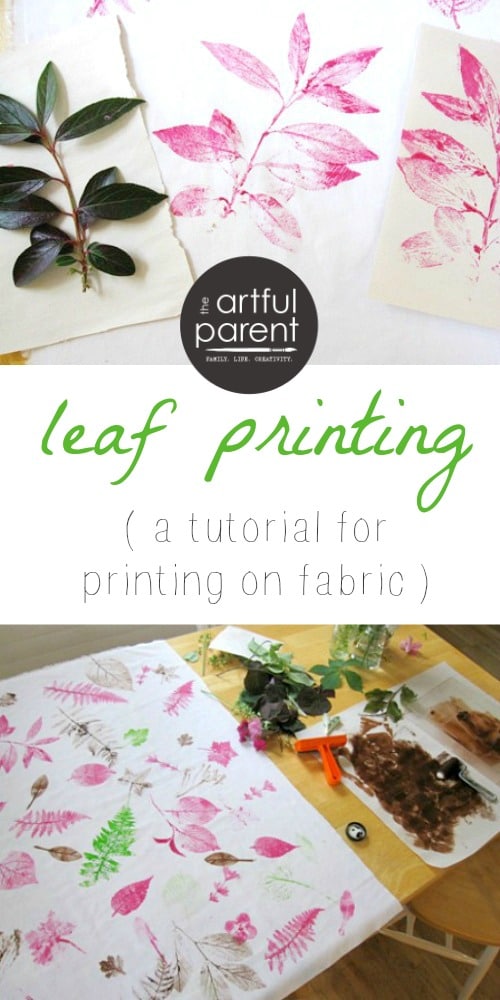 Leaf Printing on Fabric