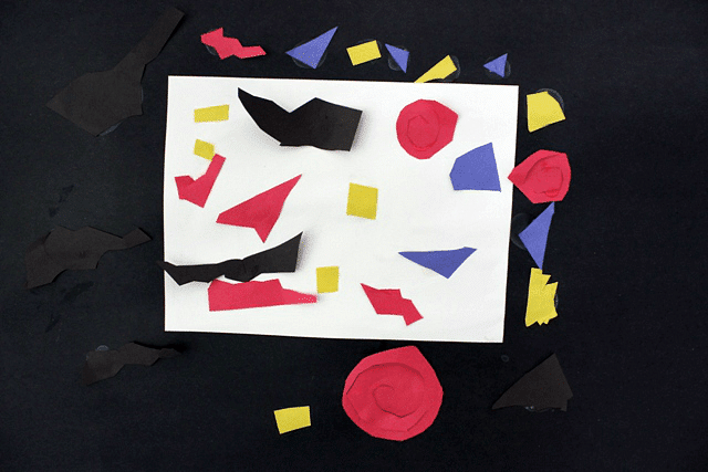 Cut Paper Collage with Kids