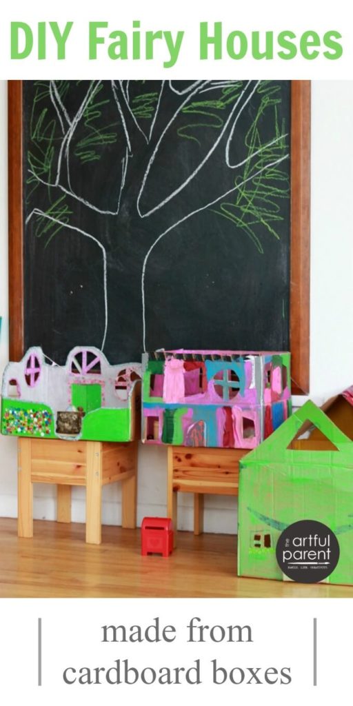 DIY Fairy Houses from Cardboard Boxes