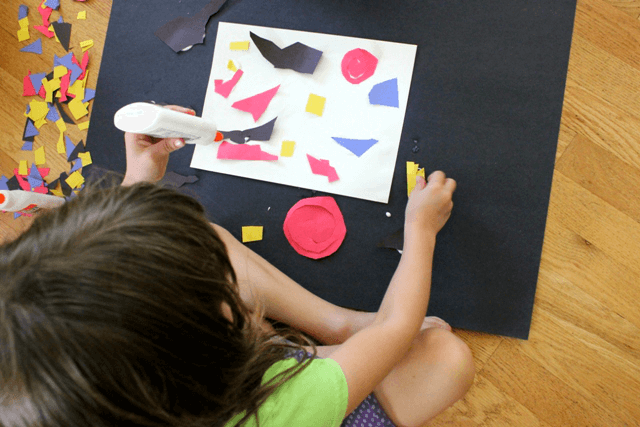 Doing Cut Paper Collage with Kids
