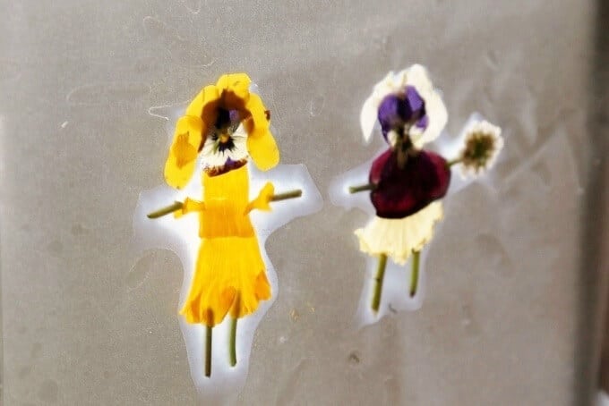 Flower Fairy Suncatcher with Contact Paper