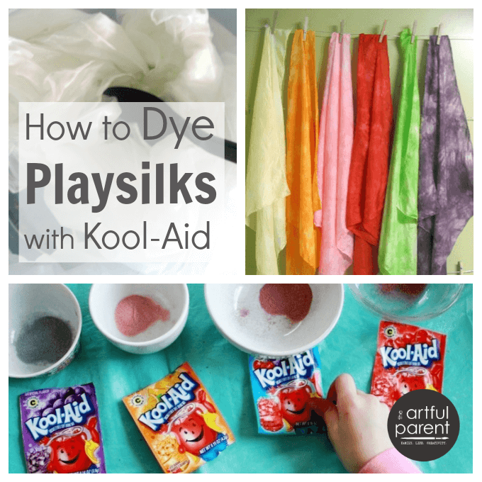 How to Dye Playsilks with Kool Aid