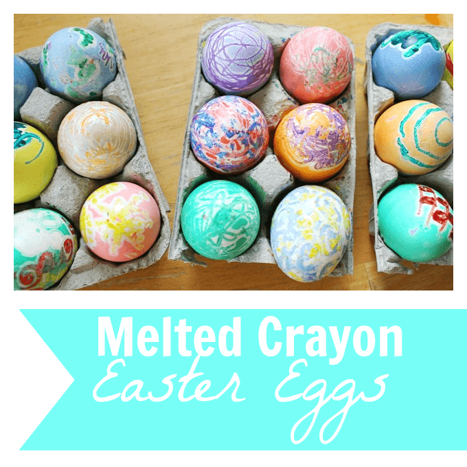 Making Melted Crayon Easter Eggs with Kids 