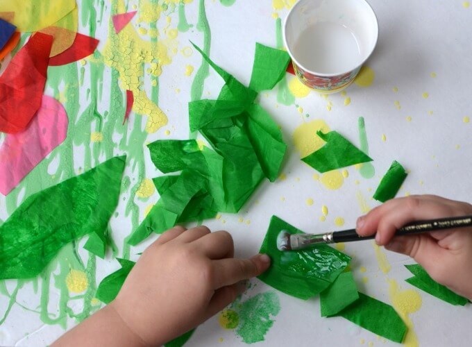 Gravity Painting Activity for Kids