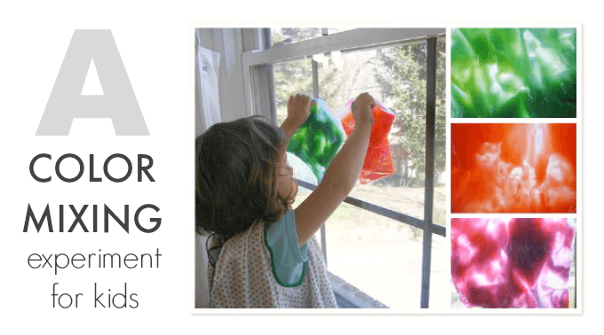 A Color Mixing Experiment for Kids