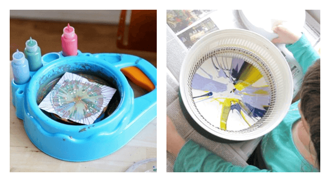 Comparing Spin Painting Techniques