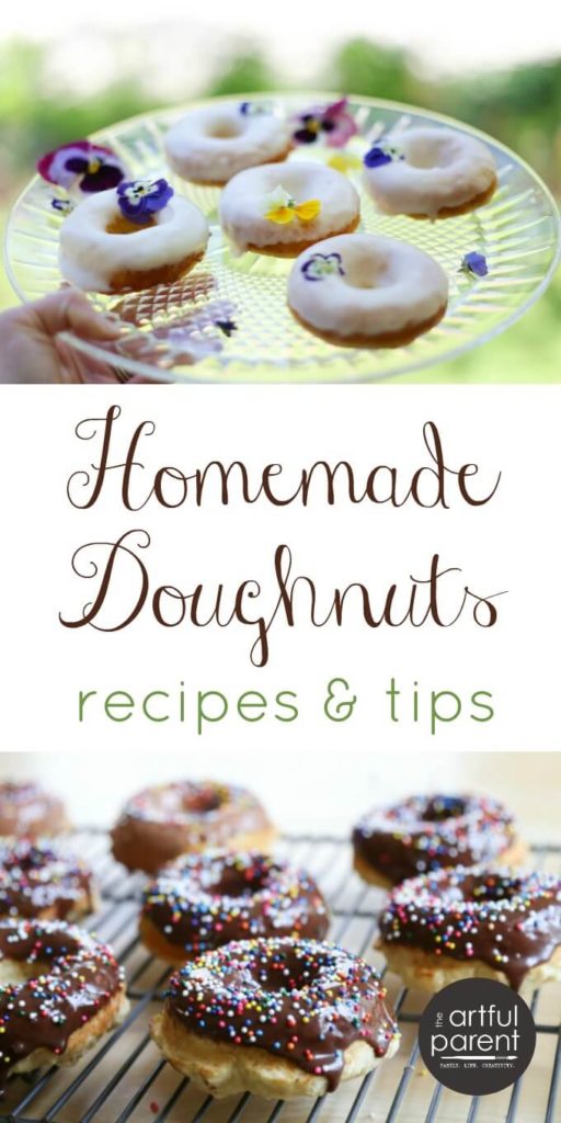 Wonder how to make homemade doughnuts? This is a free printable eguide filled with homemade doughnut recipes (cake, fried, and filled), photos, and tips. #doughnut #donut #breakfast #breakfastrecipes #homemade