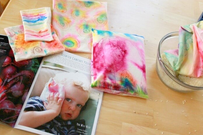 How to Make Sharpie Tie Dye Comfort Pillows