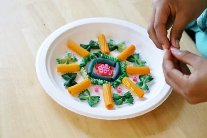 Mandalas and Pasta Art Activities for Kids