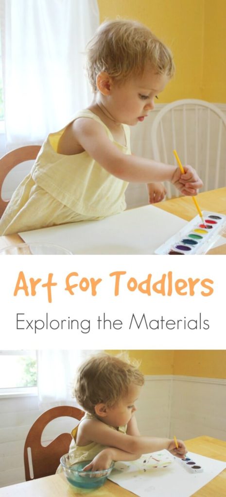Art for Toddlers - Exploring the Materials