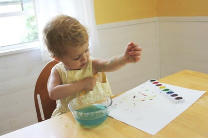 Art for Toddlers - Exploring the Materials