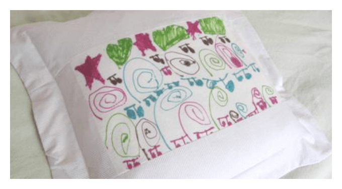 Handmade Mothers Day Gift Ideas - Sharpie Decorated Throw Pillow