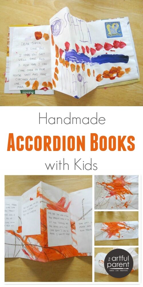 How to Make Handmade Accordion Books with Kids