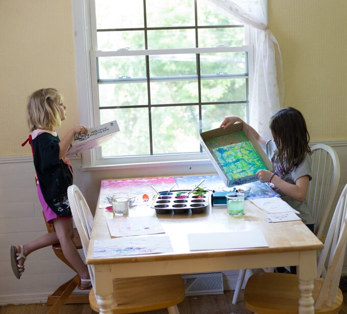 Marble Painting for Kids