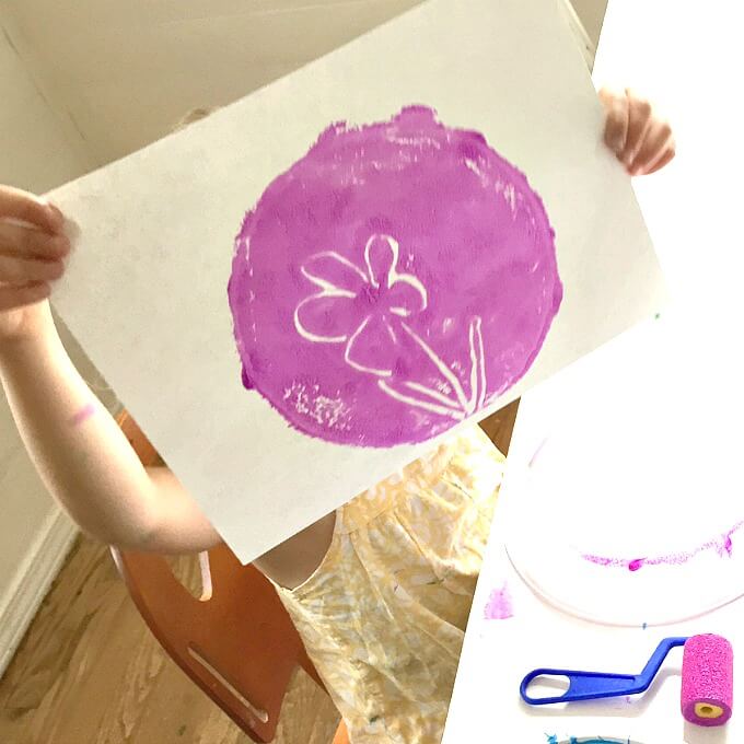 Monoprinting with Kids the Easiest Way