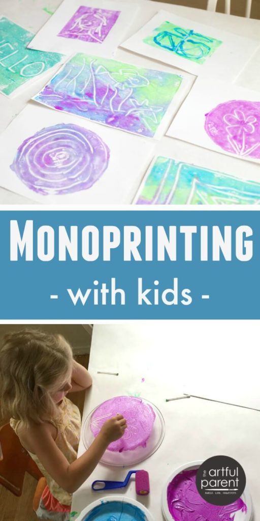 Monoprinting with Kids the Easy Way