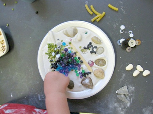 Plaster of Paris Process Art for Toddlers and Preschoolers 