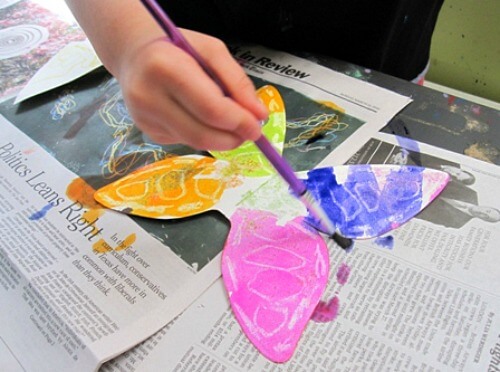 Watercolor Resist Butterfly Art Project