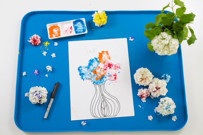 flower printed bouquet for mother's day crafts