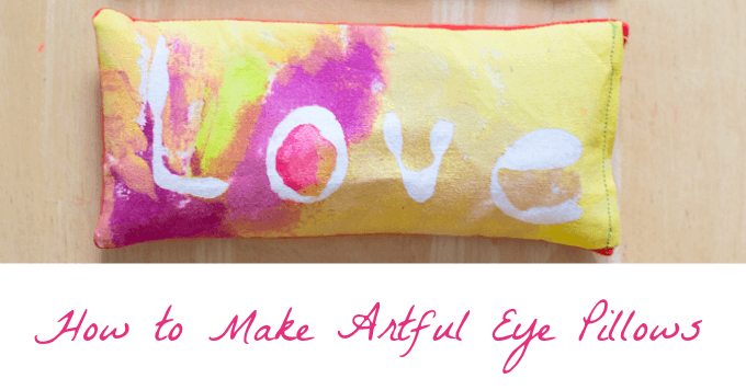 How to Make Eye Pillows with Lavender and Glue Batik Art