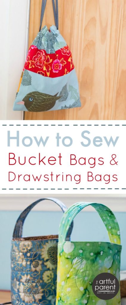 How to Sew Bucket Bags and Drawstring Bags