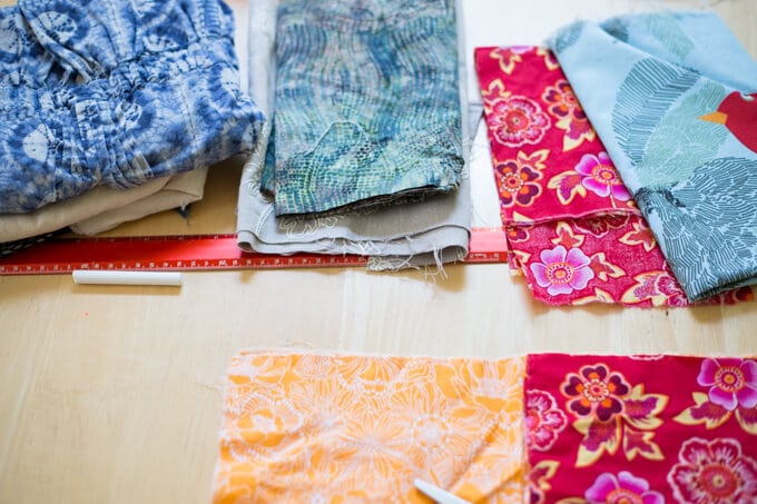 Choosing fabrics for sewing bags
