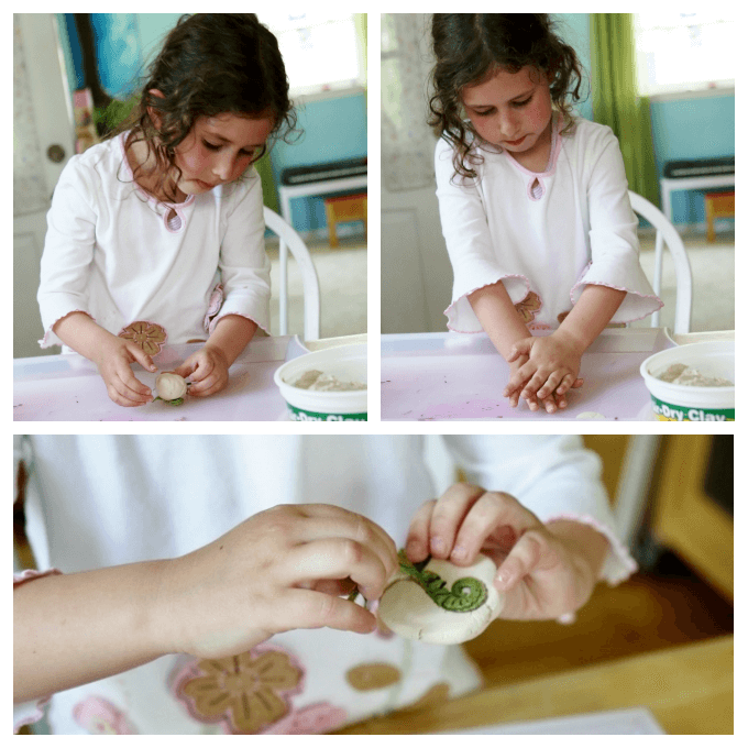 Making Clay Leaf Prints with Air Dry Clay