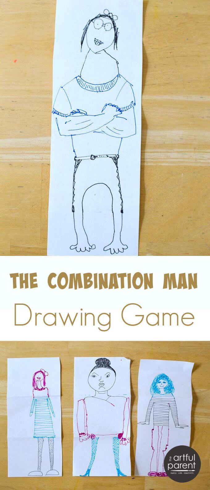 The Combination Man or Exquisite Corpse Drawing Game