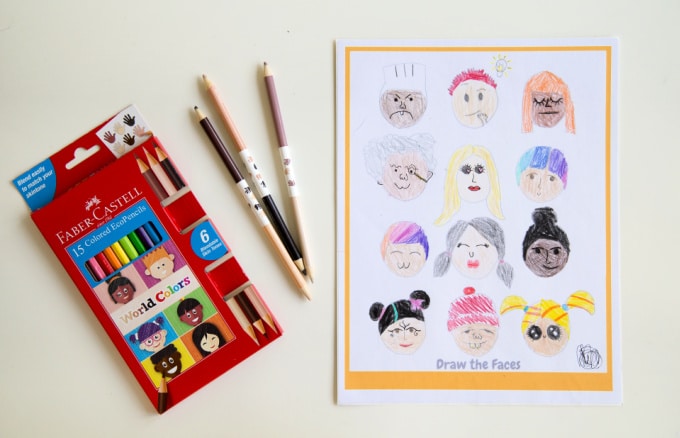 drawing people around the world prompt