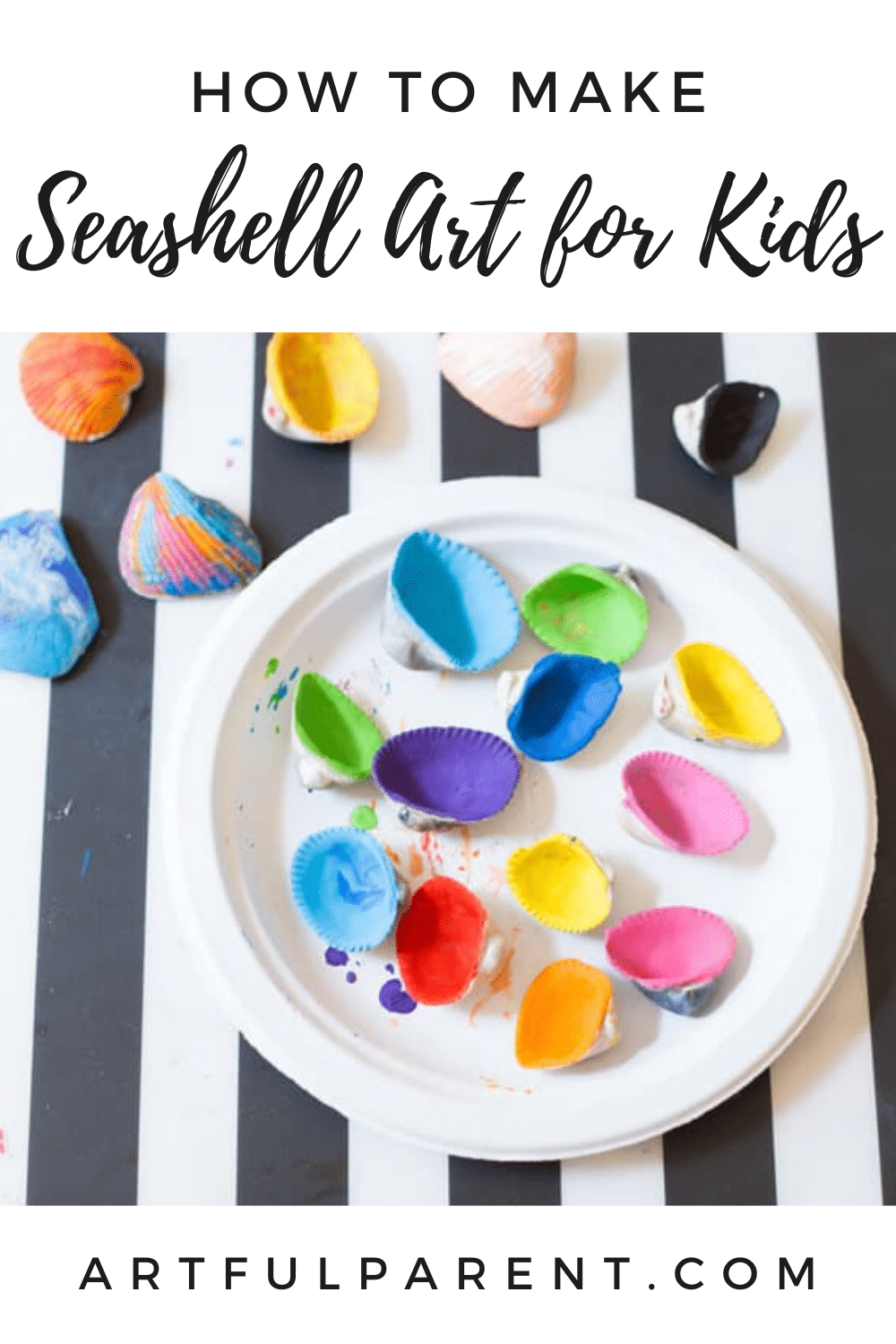 How to Make Colorful Seashell Art
