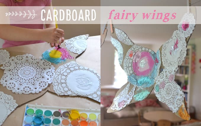 How to Make Fairy Wings for Kids from Cardboard and Doilies