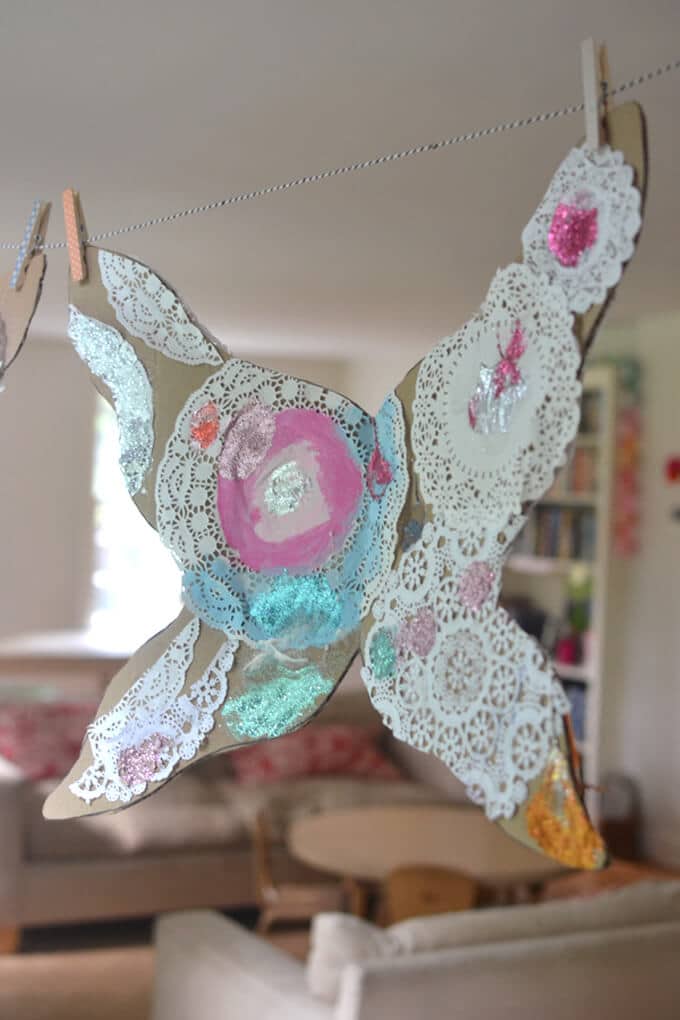 How to Make Fairy Wings - Hanging up to dry