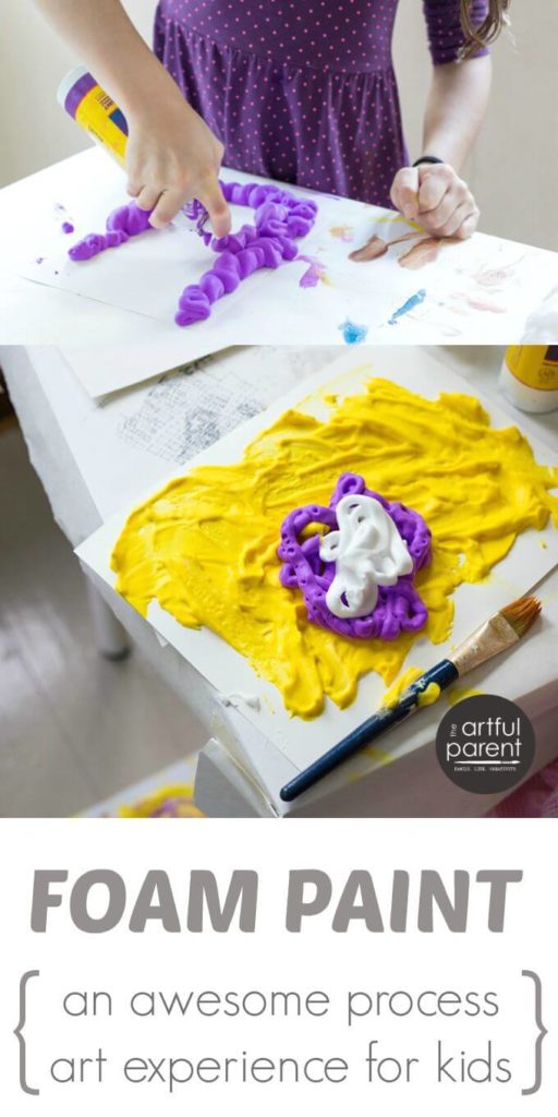 Foam Paint Process Art For Kids