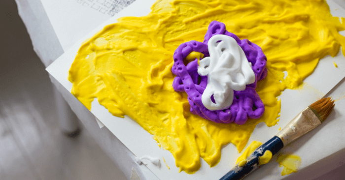 Foam Paint for Kids Process Art