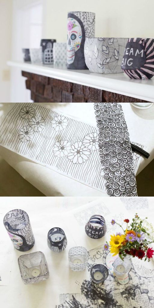 How to Doodle Tissue Paper Lanterns