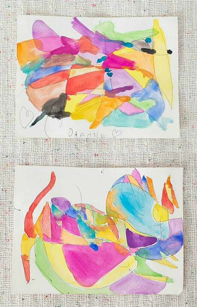 Create Gorgeous & Abstract Scribble Drawings with Watercolors