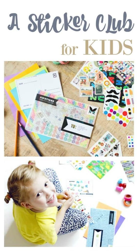 How fun is this?! A monthly sticker club for kids