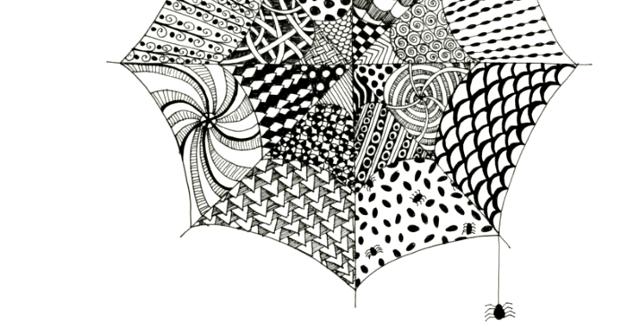 Easy Zentangle Drawing Inspired Art Activity for Kids