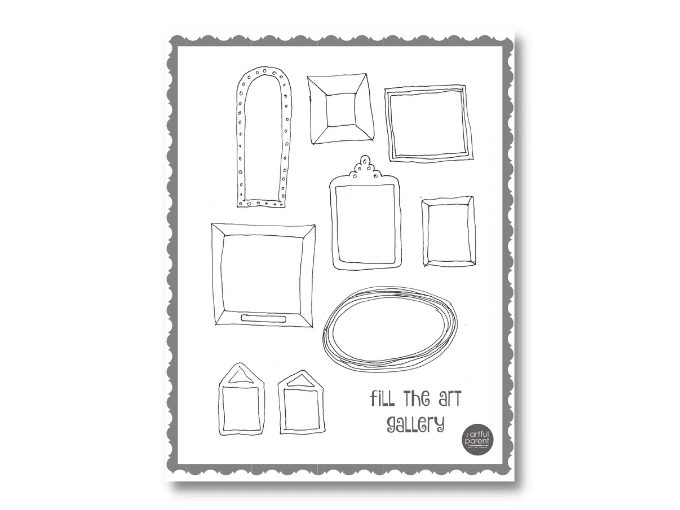 blank frame drawing prompt