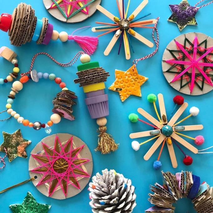 upcycled art ornaments_mini mad things