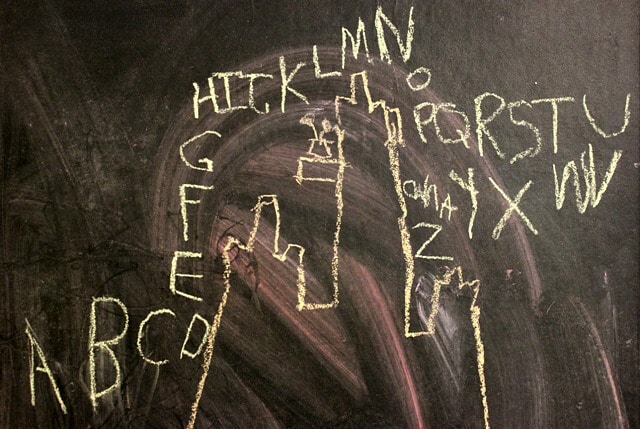 Chalkboard Alphabet