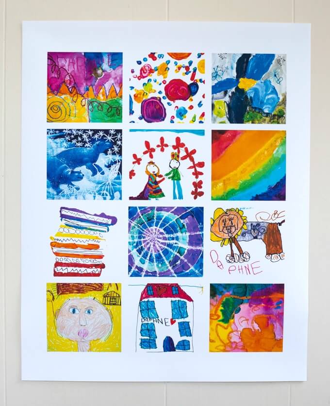Display Kids Art with a Collage Poster by Itsy Art