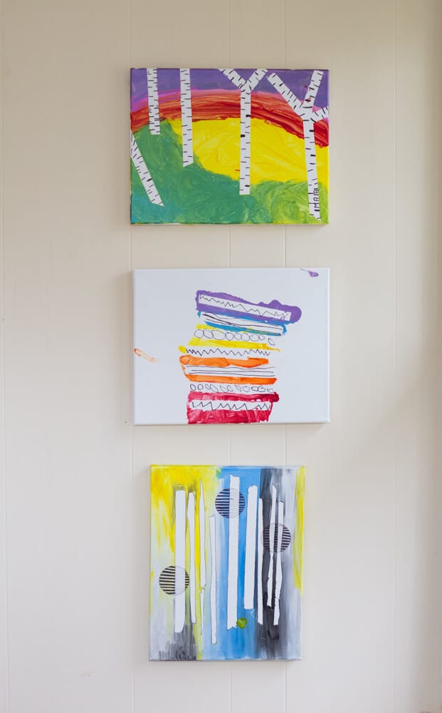 Tape Resist Paintings - An easy and fun art activity