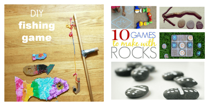 Kids Craft Ideas - Fishing Game and Rock Games