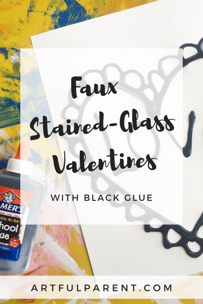faux stained glass hearts pinterest